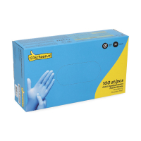 123schoon gants en nitrile M sans poudre (3,5 grammes 100 pièces) - bleu SDR07306