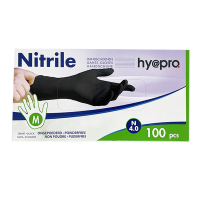 123schoon gants en nitrile taille M non poudrés (100 pièces) - noir SDR00443