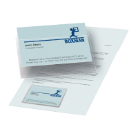 3L pochettes pour cartes de visite adhésives avec ouverture sur le côté long 95 x 60 mm (100 pièces) 405089