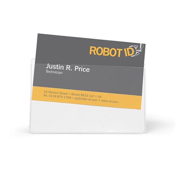 3L pochettes pour cartes de visite adhésives avec ouverture sur le côté long 95 x 60 mm (100 pièces) 405089 - 4