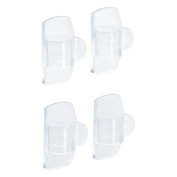 3M Command serre-câbles ronds transparents (4 pièces) 214554 - 3