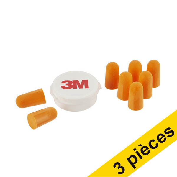 Offre : 3x 3M bouchons d'oreille standard avec boîte de rangement S3M00047 - 1