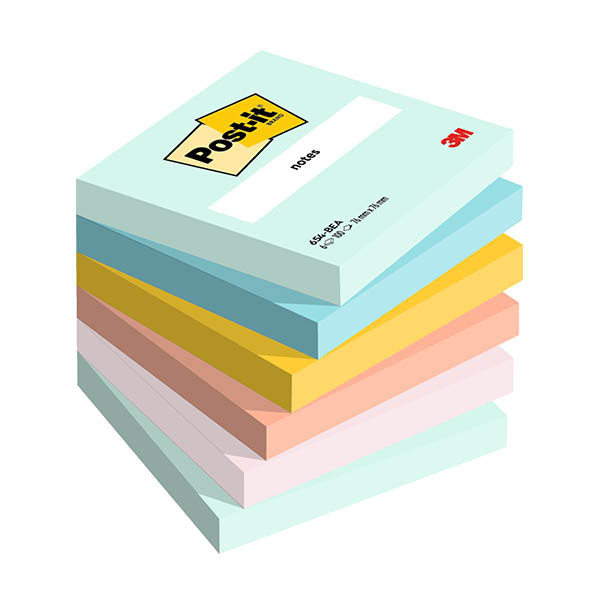 3M Post-it Beachside notes 76 x 76 mm (6 pièces) 425625 - 1