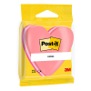 3M Post-it Die-Cut cube de notes coeur 70 x 70 mm - fuchsia/rose/rose clair 214581 - 1