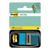 3M Post-it Index classiques 25,4 x 43,2 mm (50 onglets) - turquoise