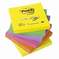 3M Post-it Z-notes assortiment de notes 76 x 76 mm (lot de 6) 201020