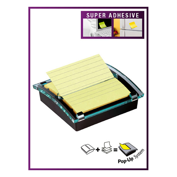 3M Post-it Z-notes distributeur Millénium avec Z-notes super collantes lignées 101 x 101 mm 201028 - 1