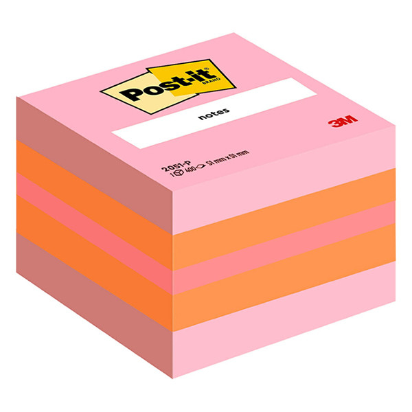 3M Post-it bloc cube mini 51 x 51 mm - rose 201318 - 1