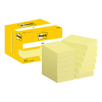 3M Post-it notes 51 x 76 mm (12 pièces) - jaune 201035