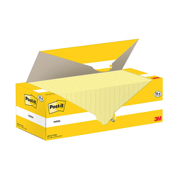 3M Post-it notes 76 x 127 mm (24 pièces) - jaune 425622 - 1