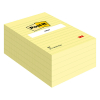 3M Post-it notes autocollantes lignées 102 x 152 mm - jaune 201465 - 1