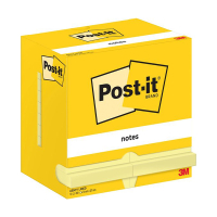 3M Post-it notes autocollantes lignées 76 x 102 mm (pack de 12) - jaune 201039