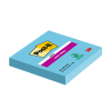 3M Post-it notes super collantes 76 x 76 mm - bleu électrique 201042 - 1