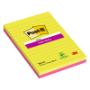 3M Post-it notes super collantes colorées lignées 127 x 203 mm (pack de 2) 201058 - 1