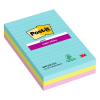 3M Post-it notes super collantes lignées Miami 101 x 152 mm (pack de 3) 201062 - 1