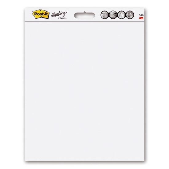 3M Post-it papier autocollant pour tableaux flipover 50,8 x 58,4 cm (2 x 20 feuilles) 201420 - 1