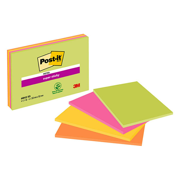 3M Post-it super sticky notes de réunion 203 x 153 mm (4 pièces) 201418 - 1