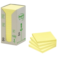 3M Post-it tour de notes recyclées 76 x 76 mm (pack de 16) - jaune 201390