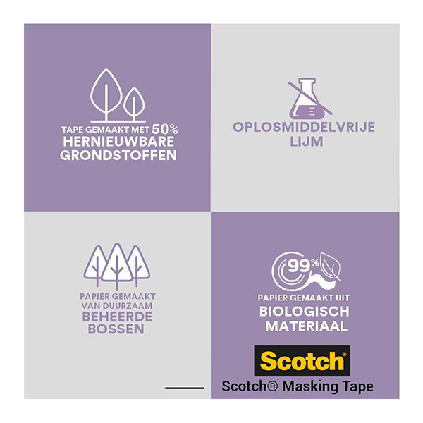 ScotchBlue ruban de masquage pour surfaces sensibles 36 mm x 41 m (2 rouleaux) 280053 - 2