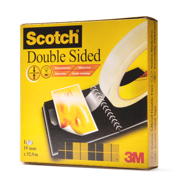 3M Scotch 665 ruban adhésif double face 19 mm x 33 m 201434 - 1