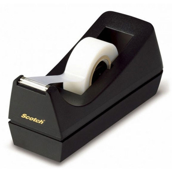 3M Scotch dévidoir de ruban adhésif C38 - noir 201290 - 1