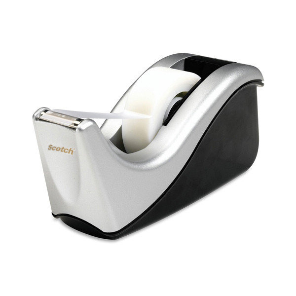 3M Scotch dévidoir de ruban adhésif C60 - noir/argent 201294 - 1