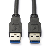 ACT câble USB-A vers USB-A 3.0 100% cuivre (1 mètre) - noir K070601027
