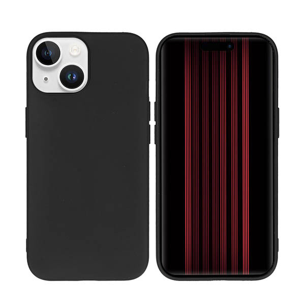 Accezz Color Backcover Apple iPhone 15 - noir 137725 - 1