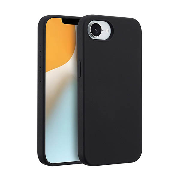 Accezz Liquid Silicone Backcover avec MagSafe pour Apple iPhone 16e - noir 137738 - 1