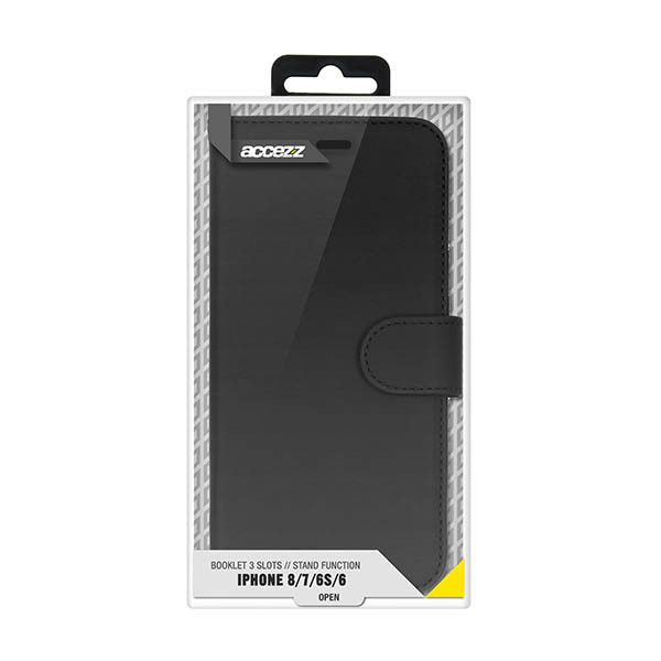 Accezz Softcase Bookcase Apple iPhone SE (2022 / 2020) / 8 / 7 / 6(s) - noir 137711 - 3