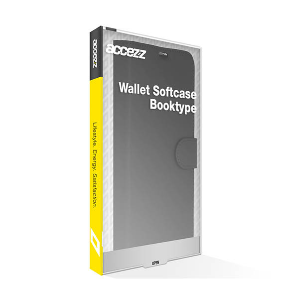 Accezz Wallet Softcase Bookcase iPhone 16 - noir 137729 - 2
