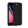 Accezz coque arrière en silicone liquide pour Apple iPhone SE (2020 / 2022) / 8 / 7 - noir