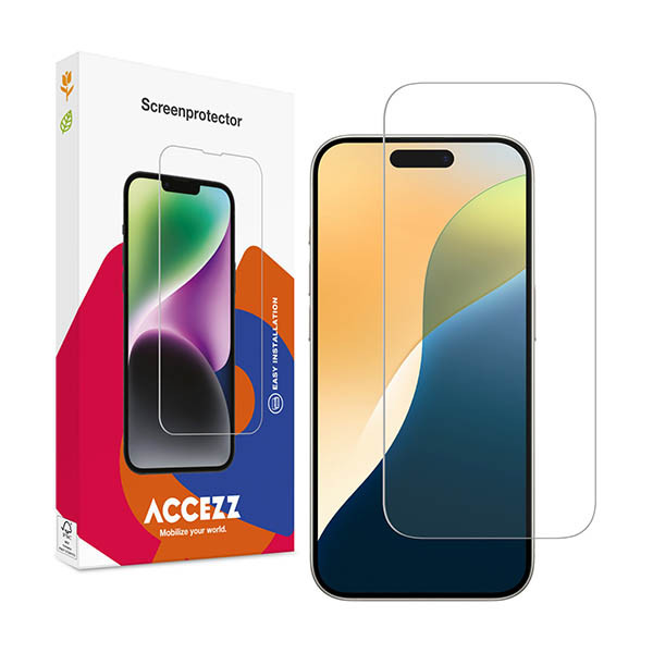 Accezz protège-écran en verre trempé pour Apple iPhone 17 / 17 Pro / 16 Pro 137746 - 1