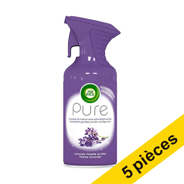 Offre : 5x Air Wick Pure aérosol lavande (250 ml) SAI01036 - 1