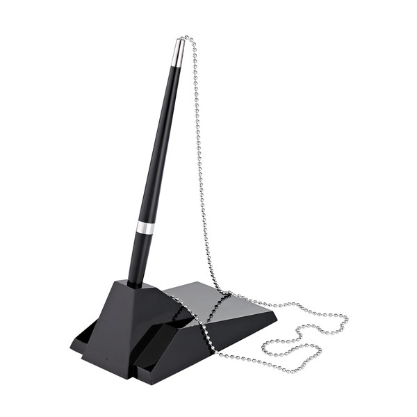 Alco stylo à bille sur socle rectangulaire - noir 219053 - 1