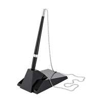 Alco stylo à bille sur socle rectangulaire - noir 219053