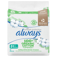 Always Cotton Protection serviette hygiènique taille 1 normal (11 pièces) SAL01112