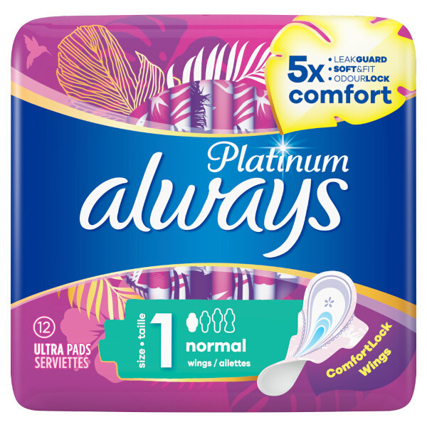 Always Platinum serviette hygiénique size 1 normal (11 pièces) SAL00161 - 1