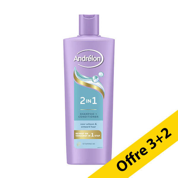 Offre : 5x Andrélon 2-en-1 shampooing (400 ml) SAN00643 - 1