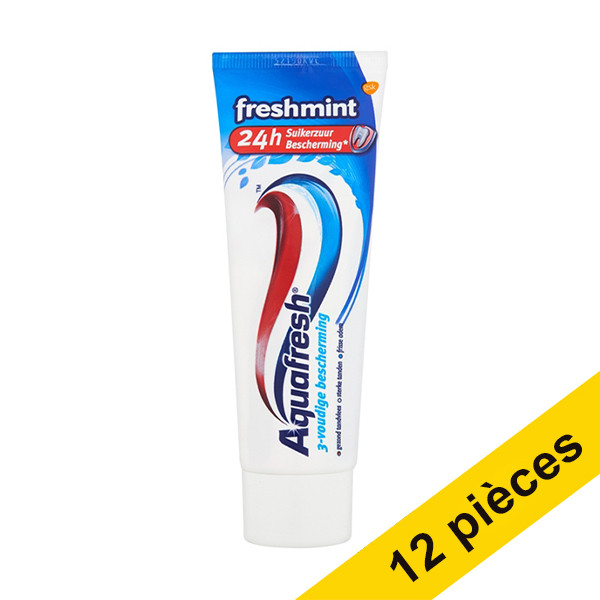 Offre : 12x Aquafresh Freshmint dentifrice (75 ml) SAQ01006 - 1