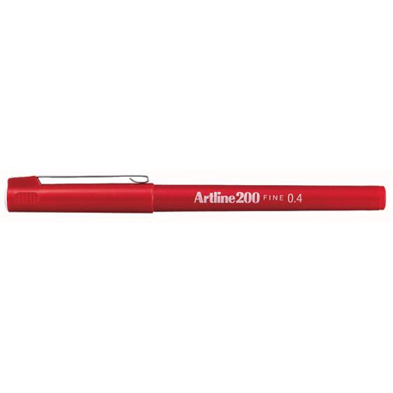 Artline 200 feutre à pointe fine - rouge 238524 - 1