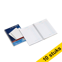 Aanbieding: 10x Atlanta kasboek A6 met spiraal (2 x 50 vel) 203112