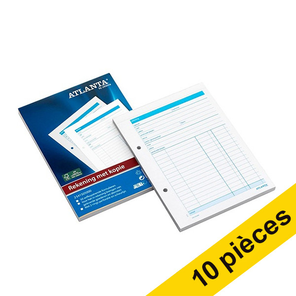 Aanbieding: 10x Atlanta rekeningenblok zelfkopiërend A5 203120 - 1