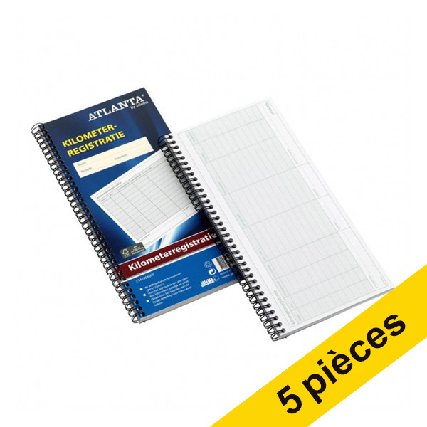 Aanbieding: 5x Atlanta kilometerregistratie zelfkopiërend (40 vel) 203113 - 1