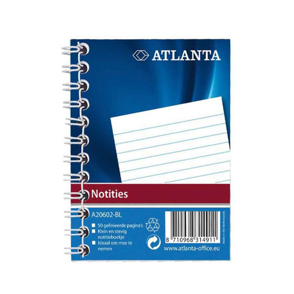 Atlanta cahier à spirale A7 ligné 50 feuilles 203047 - 1