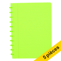 Offre : 5x Atoma Trendy cahier ligné A4 72 feuilles - vert transparent