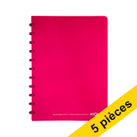 Offre : 5x Atoma Trendy cahier ligné A4 72 feuilles - violet transparent