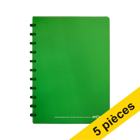 Offre : 5x Atoma Trendy cahier quadrillé A4 72 feuilles (4 x 8 mm) - vert transparent