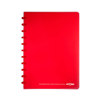 Atoma Trendy cahier ligné A4 72 feuilles - rouge transparent 405237
