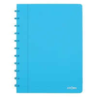 Atoma Trendy cahier ligné A4 72 feuilles - turquoise transparent 405239